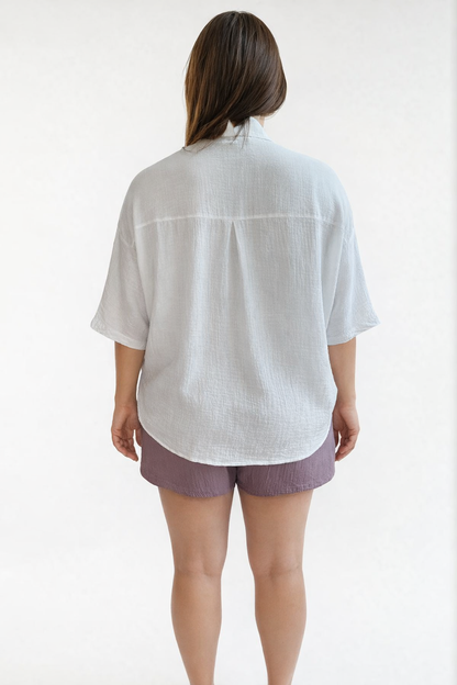 Chemise Cagliari en gaze de cotton biologique