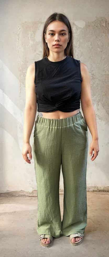 Olbia shorts in organic cotton gauze