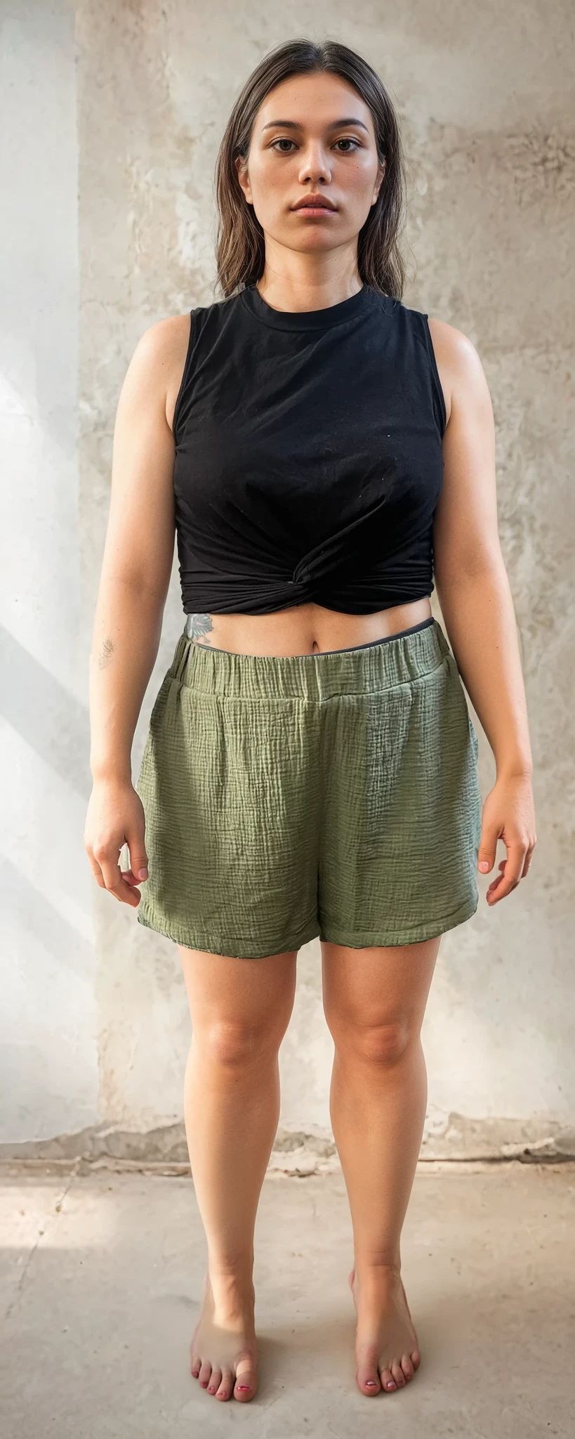 Olbia shorts in organic cotton gauze