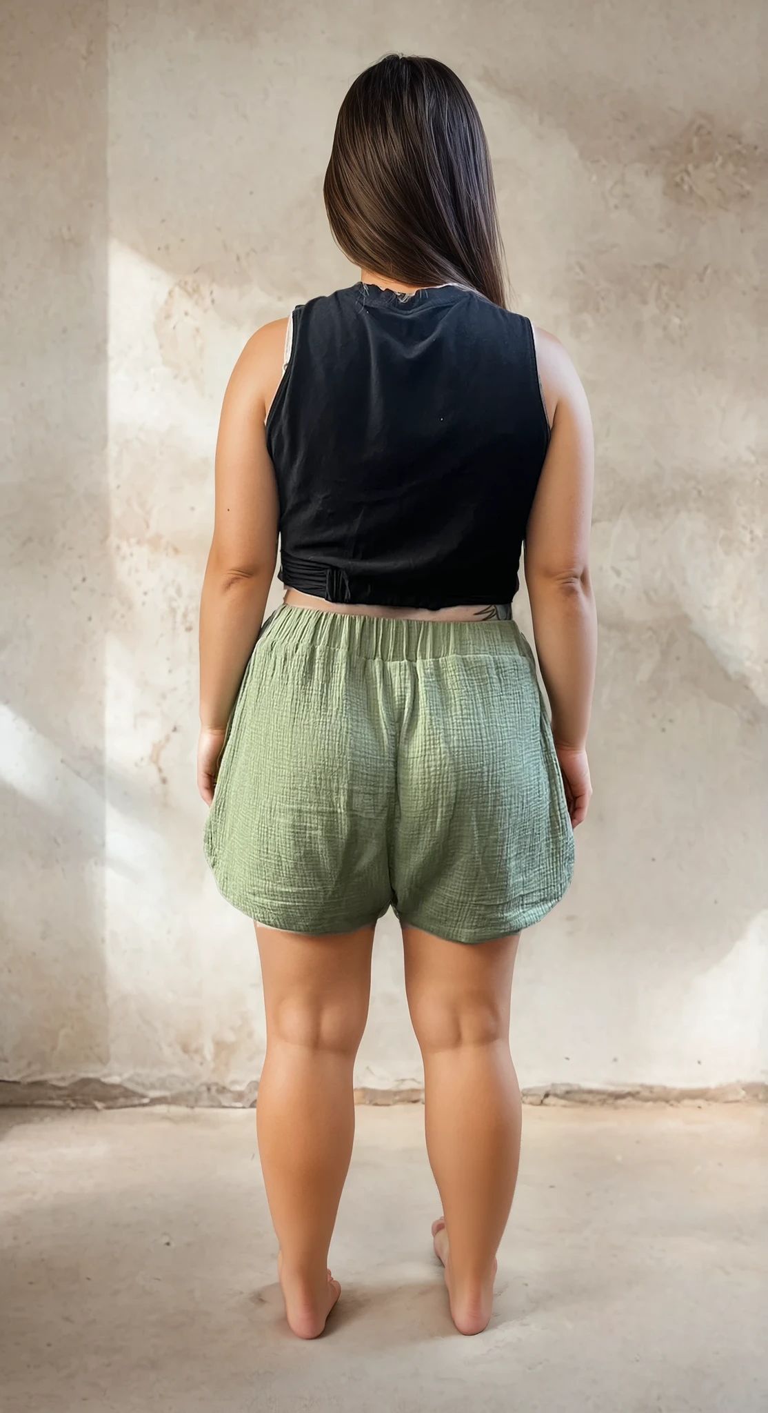Olbia shorts in organic cotton gauze