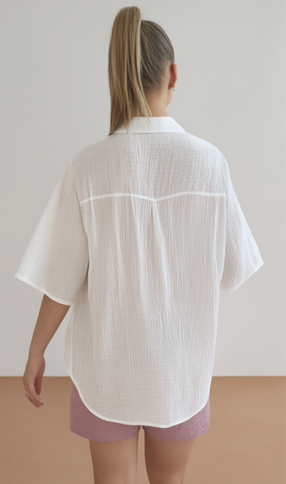 Chemise Cagliari en gaze de cotton biologique